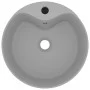Luxurious washbasin with matte light gray ceramic overflow 36x13 cm by vidaXL, Sinks - Ref: Foro24-147037, Price: 72,54 €, Di...