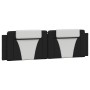 Cabecero de cama acolchado cuero sintético negro blanco 180 cm de , Cabeceros y pies de cama - Ref: Foro24-374809, Precio: 56...