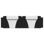 Cabecero de cama acolchado cuero sintético negro blanco 180 cm de , Cabeceros y pies de cama - Ref: Foro24-374809, Precio: 56...
