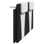 Cabecero de cama acolchado cuero sintético negro blanco 180 cm de , Cabeceros y pies de cama - Ref: Foro24-374809, Precio: 56...