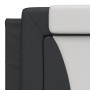 Cabecero de cama acolchado cuero sintético negro blanco 180 cm de , Cabeceros y pies de cama - Ref: Foro24-374809, Precio: 56...