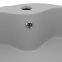 Lavabo lujoso con rebosadero cerámica gris claro mate 36x13 cm de vidaXL, Lavabos - Ref: Foro24-147037, Precio: 73,91 €, Desc...