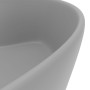 Lavabo lujoso con rebosadero cerámica gris claro mate 36x13 cm de vidaXL, Lavabos - Ref: Foro24-147037, Precio: 73,91 €, Desc...