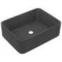 Mattes, dunkelgraues Luxuswaschbecken aus Keramik, 41 x 30 x 12 cm von vidaXL, Sinkt - Ref: Foro24-147049, Preis: 61,20 €, Ra...