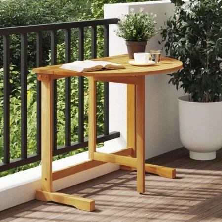Mesa de balcón plegable madera maciza de acacia 90x60x72 cm de , Mesas de jardín - Ref: Foro24-364896, Precio: 70,64 €, Descu...