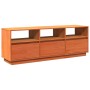 Mueble de TV madera maciza de pino marrón cera 140x37x50 cm de , Muebles TV - Ref: Foro24-847122, Precio: 165,67 €, Descuento: %