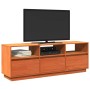 Mueble de TV madera maciza de pino marrón cera 140x37x50 cm de , Muebles TV - Ref: Foro24-847122, Precio: 165,67 €, Descuento: %