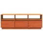 Mueble de TV madera maciza de pino marrón cera 140x37x50 cm de , Muebles TV - Ref: Foro24-847122, Precio: 165,67 €, Descuento: %