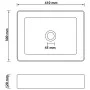 Matte dark gray ceramic luxury washbasin 41x30x12 cm by vidaXL, Sinks - Ref: Foro24-147049, Price: 61,20 €, Discount: %
