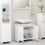 Armario de baño madera contrachapada blanco brillo 60x33x61 cm de vidaXL, Muebles de baño - Ref: Foro24-802648, Precio: 49,14...