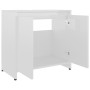 Armario de baño madera contrachapada blanco brillo 60x33x61 cm de vidaXL, Muebles de baño - Ref: Foro24-802648, Precio: 49,14...