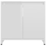 Armario de baño madera contrachapada blanco brillo 60x33x61 cm de vidaXL, Muebles de baño - Ref: Foro24-802648, Precio: 49,14...