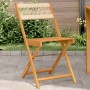Sillas bistró 2 uds madera maciza acacia y polipropileno beige de , Sillas de jardín - Ref: Foro24-367680, Precio: 97,74 €, D...