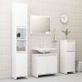 Armario de baño madera contrachapada blanco brillo 60x33x61 cm de vidaXL, Muebles de baño - Ref: Foro24-802648, Precio: 49,14...