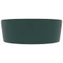 Luxury washbasin with matte dark green ceramic overflow 36x13 cm by vidaXL, Sinks - Ref: Foro24-147036, Price: 59,75 €, Disco...