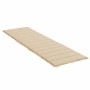 Cojín de tumbona de tela Oxford beige 200x60x3 cm de , Cojines para sillas y sofás - Ref: Foro24-314206, Precio: 47,73 €, Des...