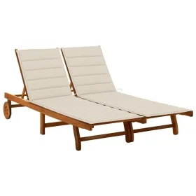 Gartenliege für 2 Personen und Kissen massives Akazienholz von , Liegen - Ref: Foro24-3061377, Preis: 404,95 €, Rabatt: %