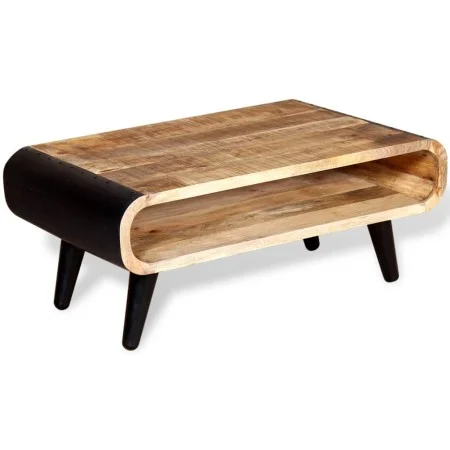 Mesa de centro de madera de mango rugosa 90x55x39 cm de , Mesas de centro - Ref: Foro24-244008, Precio: 222,53 €, Descuento: %