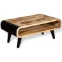 Mesa de centro de madera de mango rugosa 90x55x39 cm de , Mesas de centro - Ref: Foro24-244008, Precio: 222,53 €, Descuento: %