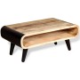 Mesa de centro de madera de mango rugosa 90x55x39 cm de , Mesas de centro - Ref: Foro24-244008, Precio: 226,86 €, Descuento: %