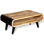 Mesa de centro de madera de mango rugosa 90x55x39 cm de , Mesas de centro - Ref: Foro24-244008, Precio: 222,53 €, Descuento: %