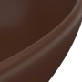 Lavabo de lujo ovalado cerámica marrón oscuro mate 40x33 cm de vidaXL, Lavabos - Ref: Foro24-146929, Precio: 61,27 €, Descuen...