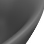 Lavabo lujoso con rebosadero cerámica gris oscuro 58,5x39 cm de vidaXL, Lavabos - Ref: Foro24-146939, Precio: 89,31 €, Descue...
