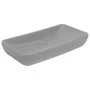 Lavabo de lujo de cerámica rectangular gris claro mate 71x38 cm de vidaXL, Lavabos - Ref: Foro24-146960, Precio: 82,11 €, Des...
