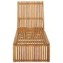 Sun lounger with solid acacia wood cushion by , Loungers - Ref: Foro24-3064152, Price: 234,18 €, Discount: %