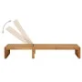 Sun lounger with solid acacia wood cushion by , Loungers - Ref: Foro24-3064152, Price: 234,18 €, Discount: %