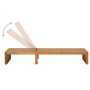 Tumbona con cojín madera maciza de acacia de , Tumbonas - Ref: Foro24-3064152, Precio: 241,46 €, Descuento: %