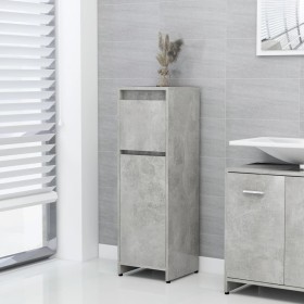 Armario de baño contrachapada gris hormigón 30x30x95 cm de vidaXL, Muebles de baño - Ref: Foro24-802664, Precio: 50,58 €, Des...