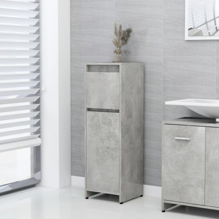 Armario de baño contrachapada gris hormigón 30x30x95 cm de vidaXL, Muebles de baño - Ref: Foro24-802664, Precio: 50,58 €, Des...