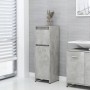 Armario de baño contrachapada gris hormigón 30x30x95 cm de vidaXL, Muebles de baño - Ref: Foro24-802664, Precio: 50,58 €, Des...