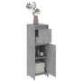 Armario de baño contrachapada gris hormigón 30x30x95 cm de vidaXL, Muebles de baño - Ref: Foro24-802664, Precio: 50,58 €, Des...