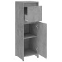Armario de baño contrachapada gris hormigón 30x30x95 cm de vidaXL, Muebles de baño - Ref: Foro24-802664, Precio: 50,58 €, Des...