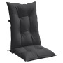 Cojines silla respaldo alto 4 uds tela gris antracita melange de , Cojines para sillas y sofás - Ref: Foro24-4002344, Precio:...