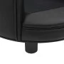 Sofá para perros felpa y cuero sintético negro 48x48x32 cm de vidaXL, Camas para perros - Ref: Foro24-170957, Precio: 92,47 €...