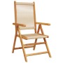 Sillas de jardín reclinables 6 uds madera maciza acacia beige de , Sillas de jardín - Ref: Foro24-3214536, Precio: 506,36 €, ...