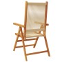 Sillas de jardín reclinables 6 uds madera maciza acacia beige de , Sillas de jardín - Ref: Foro24-3214536, Precio: 506,36 €, ...