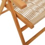 Sillas de jardín reclinables 6 uds madera maciza acacia beige de , Sillas de jardín - Ref: Foro24-3214536, Precio: 506,36 €, ...