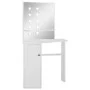 Tocador de esquina mesa de maquillaje con luz LED blanca de vidaXL, Tocadores para dormitorios - Ref: Foro24-288450, Precio: ...