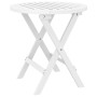 Mesa de jardín plegable madera maciza de acacia blanco Ø 46 cm de , Mesas de jardín - Ref: Foro24-312117, Precio: 49,54 €, De...