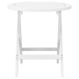 Mesa de jardín plegable madera maciza de acacia blanco Ø 46 cm de , Mesas de jardín - Ref: Foro24-312117, Precio: 49,54 €, De...