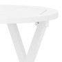 Mesa de jardín plegable madera maciza de acacia blanco Ø 46 cm de , Mesas de jardín - Ref: Foro24-312117, Precio: 49,54 €, De...