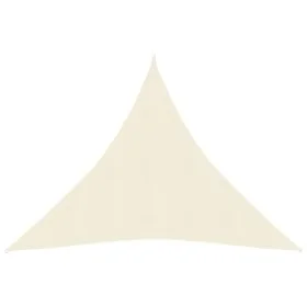 Toldo de vela HDPE crema 160 g/m² 6x6x6 m de , Sombrillas - Ref: Foro24-311212, Precio: 36,95 €, Descuento: %