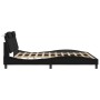 Estructura de cama con cabecero cuero sintético negro 180x200cm de , Camas y somieres - Ref: Foro24-3208110, Precio: 235,21 €...