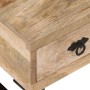 Mesa de centro con 3 cajones madera maciza de mango 90x50x35 cm en Mesas de centro | Comprar online en Foru.es