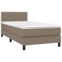 Cama box spring con colchón tela gris taupe 80x200 cm de , Camas y somieres - Ref: Foro24-3139933, Precio: 289,67 €, Descuent...