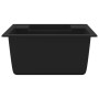 Fregadero de cocina doble seno con rebosadero granito negro de vidaXL, Fregaderos - Ref: Foro24-147085, Precio: 180,92 €, Des...
